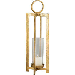 Φανάρι Beacon Light 034383 20x20x66cm Gold Αλουμίνιο,Γυαλί