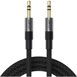Acefast - Audio Cable (J10) - 2x Mini Jack 3.5mm, Aluminum + Nylon braided, 1m - Black