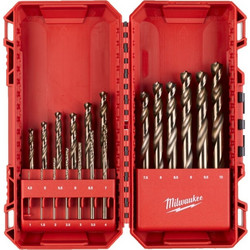 Milwaukee 4932493867 Σετ 19τμχ Red Hex-Shockwave(TM) HSS-TiN Τρυπάνια Κοβαλτίου