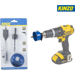 KINZO Σετ 3 x Δίσκοι Ποτηροπρίονα 22 και 54 mm για Ξύλο και Γυψοσανίδα DIY Kinzo 01824944