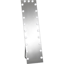 Ολόσωμος καθρέφτης 150x40 cm όρθιος καθρέφτης RGB-LED με 21 λαμπτήρες 7 φωτεινά χρώματα διακόπτης αφής λειτουργία μνήμης