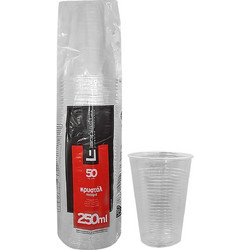 Ποτήρια Πλαστικά Διάφανα πακ=50τεμ 250ml Lariplast