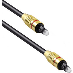 Οπτικό καλώδιο ήχου DeTech /Toslink 1,5 m / Μαύρο - (18359)