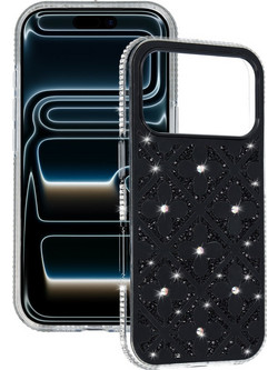 Flower Case for Iphone 17 Pro Max black