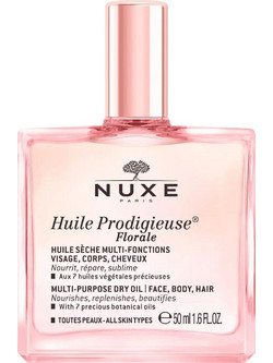 Nuxe Huile Prodigieuse Λουλουδένιο Βιολογικό Ξηρό Λάδι για Πρόσωπο Σώμα & Μαλλιά 50ml
