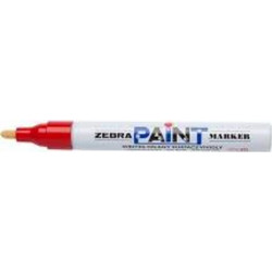 Zebra Μαρκαδόρος Λαδιού 3.0mm Μέτρια Μύτη Κόκκινο (ZB-51013) (ZEB51013)