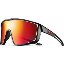 Julbo Fury J5311111 Αθλητικά Γυαλιά Ηλίου Μάσκα Κοκάλινα Μαύρα με Πορτοκαλί Φακό