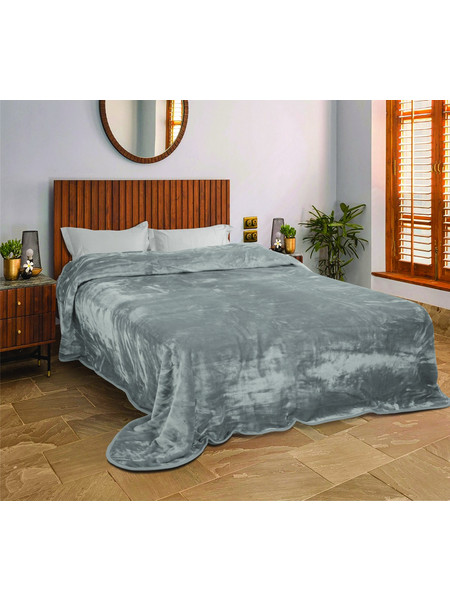 Κουβέρτα μονόχρωμη Σχ.Maya 490 gsm 100% polyester Elephant 150x220cm