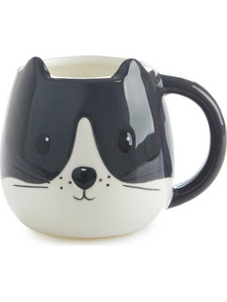 Κούπα Γάτα Ασπρόμαυρη Κεραμική Mug Kitty Balvi 27559 - Balvi