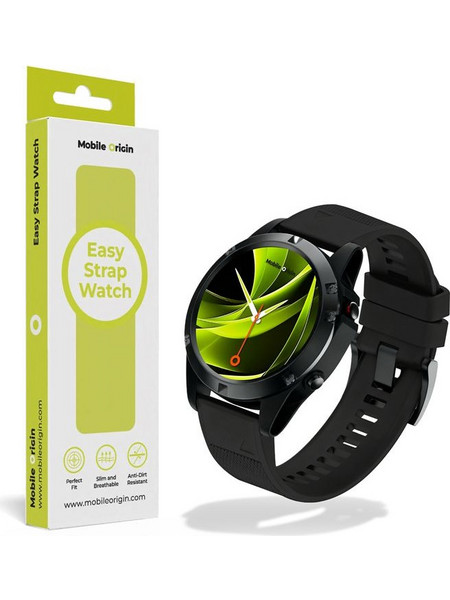 Mobile Origin Easy Strap Watch 20mm Black (MO-ES20-BLK)
