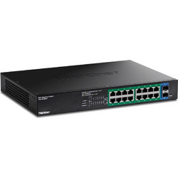 Trendnet TPE-TG182ES Unmanaged L2 Switch με 16 Θύρες Ethernet 1000Mbps και 2 SFP θύρες