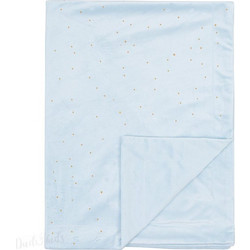 Kidscom Κουβέρτα Αγκαλιάς Βελουτέ Stampling 80x110 Light Blue
