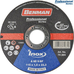BENMAN Δίσκος κοπής EasyCut Inox της Benman με διάμετρο 125mm