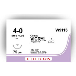 Ράμμα Vicryl 4/0 με βελόνα 16mm (κόπτουσα άκρη)