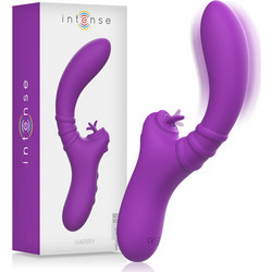 Intense Harry Flexible with Tongue Δονητής Rabbit Μωβ