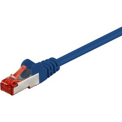 Goobay S/FTP Cat.6 Καλώδιο Δικτύου Ethernet 0.25m Blue 95452