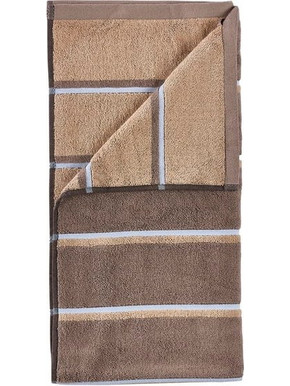 Zone Denmark - Sauna Bath Towel 140x70 cm - Taupe, Camel, Sky Blue