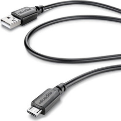 Cellular Line CELLULAR LINE 131745 USB Καλώδιο Συγχρονισμού και Φόρτισης microUSB (1,2m) Μαύρο