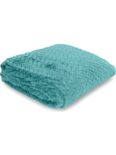 Κουβέρτα Flannel Fleece Υπέρδιπλη 220Χ240 Ideato - CARAM PETROL