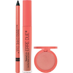 ERRE DUE SET TEENSTALK TEENS BROWN CRUSH BLEND IT.KAJAL EYE PENCIL 101-CALL ME MATEE 203-LIP COLOS 203 -OH MY BLUSH 303