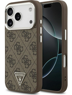 Guess 4G Triangle Logo MagSafe Θήκη Brown (iPhone 17 Pro)