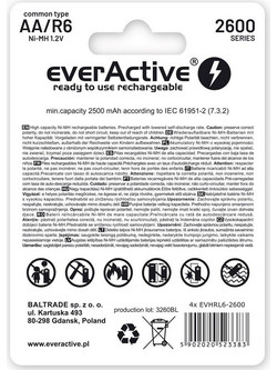 everActive Professional Line AA 2600mAh 4τμχ