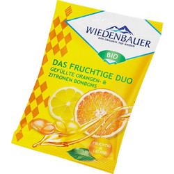Καραμέλες με Λεμόνι & Πορτοκάλι 75g Wiedenbauer Bio - 221030480 Γερμανία Vegan Βιολογικό προϊόν