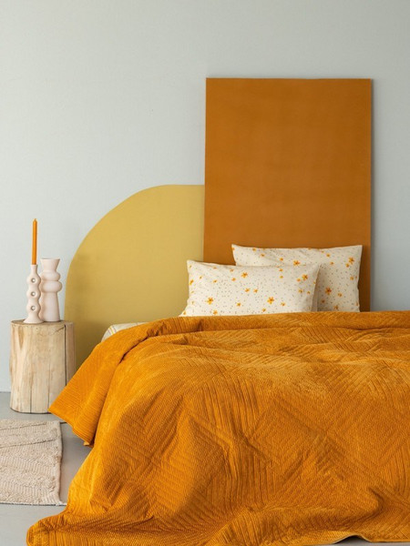 Palamaiki Κουβερλι Υπέρδιπλο 220x240 DIZZA GOLD Κίτρινο