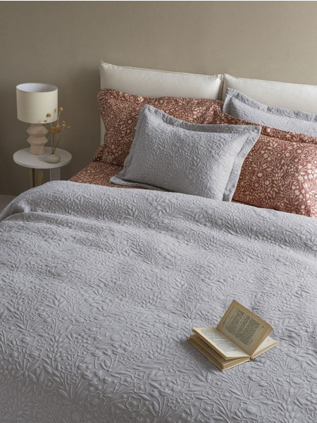 Palamaiki Κουβέρτα Matelasse 230X260 ALINA GREY Γκρι