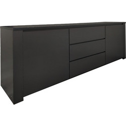 Μπουφές Kalya pakoworld σε ανθρακί απόχρωση 220x49x89.5εκ