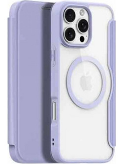 Dux Ducis Skin X Pro Book Θήκη Δερματίνης για iPhone 16 Pro Max Λιλά
