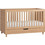 PoliHome Simple Πολυμορφική Κούνια για Στρώμα 70x140cm Καφέ