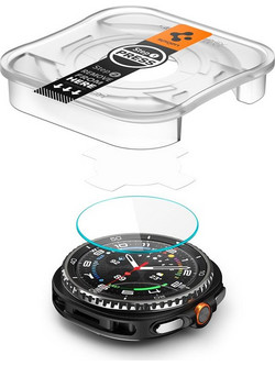 Spigen EZ Fit Tempered Glass για το Samsung Galaxy Watch 8 Classic 46mm (2P)