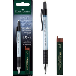 Μηχανικό Μολύβι με Σιέλ Σώμα Γόμα &amp Μύτες 0.5mm Faber Castell