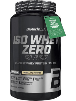 Biotech USA ISO Whey Zero Black Vanilla Πρωτεΐνη Ορού Γάλακτος Γράμμωσης Χωρίς Λακτόζη & Γλουτένη 908gr