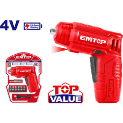 Emtop ECSR0402 Κατσαβίδι Μπαταρίας 4V