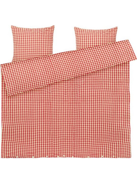 Juna - Baek&Bolge Bed Linen 200x220 cm - Red & Yellow