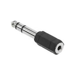 Adaptor-μετατροπέας Stereo από αρσενικό 6.30mm σε 3.5mm θηλυκό 1 τεμάχιο LEC-ZLA0285S.1 Cabletech