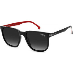 Carrera CA300S Ανδρικά Γυαλιά Ηλίου Τετράγωνα Κοκάλινα Μαύρα Κόκκινα με Μαύρο Φακό