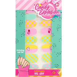 CREATE IT! CANDY EXPLOSION ΤΕΧΝΗΤΑ ΑΥΤΟΚΟΛΛΗΤΑ ΝΥΧΙΑ BUBBLEGUM (848009)