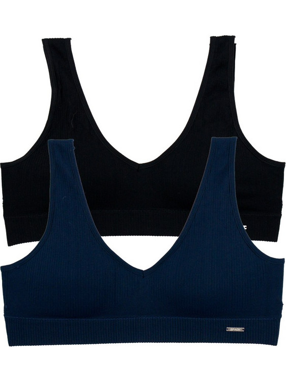 2 Pack μπουστάκι Everyday Flex μαύρο-μπλε