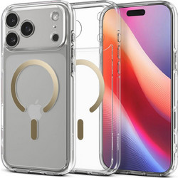 Spigen Ultra Hybrid MagFit Magsafe Θήκη Διάφανο-Χρυσό (iPhone 17 Pro Max / 18 Pro Max)