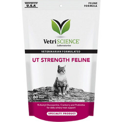 VetriScience UT Strength Συμπλήρωμα Διατροφής Γάτας για Ουροποιητικό 60 Δισκία