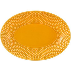 Πιατέλα Κεραμική Bicos Amber Κίτρινη Bordallo Pinheiro (28x19.7 cm)