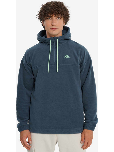 DEMIX Φούτερ M D Discover fleece hoodie GREEN άνδρες