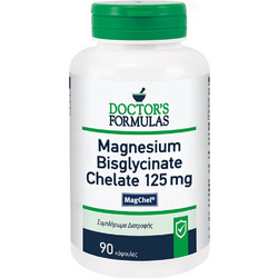 Doctor's Formulas Magnesium Bisglycinate Chelate 125mg 90 Κάψουλες