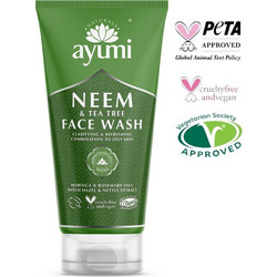 Ayumi Neem & Tea Tree Face Wash Ενυδατικό Gel Καθαρισμού Προσώπου για Ακμή 150ml