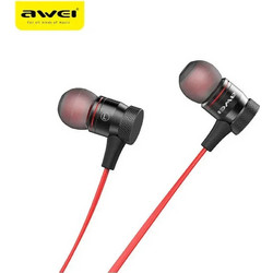 Awei B922BL Ακουστικά Bluetooth In Ear Ανθεκτικά στο Νερό Red