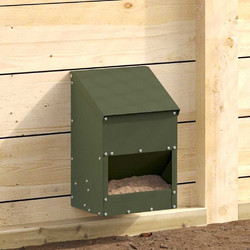 VidaXL Ταΐστρα κοτόπουλων Λαδί 21 x 16 x 33 εκ. 3 kg
