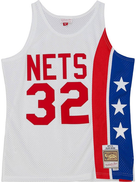 Mitchell & Ness Julius Erving New Yorks Nets Home 1973 Φανέλα Μπάσκετ ΝΒΑ SMJY4925-NYE73JER
